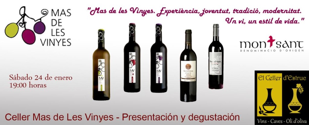 Degustación y Presentación Vinos Mas de les Vinyes en Celler d'Estruc Barcelona
